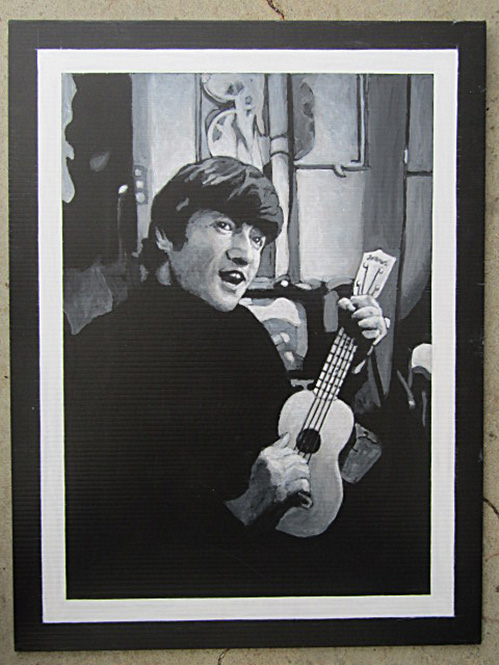 John Lennon with ukelele